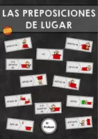 Vorschau - Arbeitsblätter - Materialpaket: Las preposiciones de lugar - Deckblatt