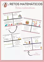 Vista previa - Tarjetas / Manipulativos - RETOS MATEMÁTICOS - Portada