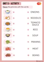 Vista previa - Hojas de trabajo - Grammar 4 (Unit 3 : Cooking) - página 3
