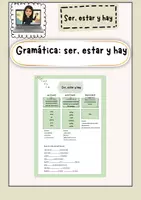 Vorschau - Arbeitsblätter - Ser estar hay- Regel und Übung - Deckblatt