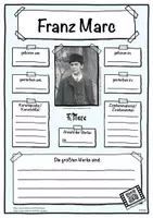 Vorschau - Arbeitsblätter - Künstler_Steckbrief_Franz_Marc - Deckblatt