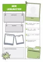 Vorschau - Arbeitsblätter - Haus- und Nutztiere ⎮ Haus- und Lieblingstier - Steckbrief - Seite 2