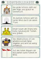 Vorschau - Arbeitsblätter - Burgen Schleichdiktat, Ausmalbilder Materialpaket - Seite 2