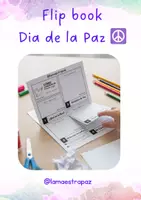 Vista previa - Hojas de trabajo - Flip Book para el Día de La Paz - Portada