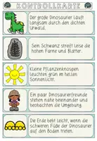 Vorschau - Arbeitsblätter - Dinosaurier – Ausmalbilder, Schleichdiktat, Symmetrie- und Lesemalblätter zum Ausdrucken Materialpaket - Seite 3