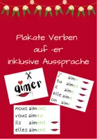 Vorschau - Poster - Plakate: Die Verben auf -er (inklusive Aussprache) - Deckblatt