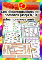Aperçu - Préparation de séquence / Séquence complète - Les décompositions des nombres jusqu’à 10 – les nombres amis - Page de couverture