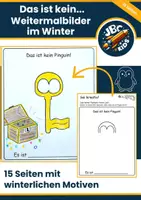 Vorschau - Mal- und Bastelvorlagen - Kreativzeit: wachsendes Materialpaket Weitermalbilder - Seite 1