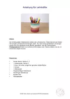 Vorschau - Mal- und Bastelvorlagen - Häkelbecher mit Luftmaschen, häkeln, Textiles Gestalten Grundschule - Seite 3