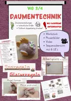 Vorschau - Stundenentwürfe - Tonkugel, WG 3/4, Daumenschale, Werken und Gestalten, Video - Deckblatt