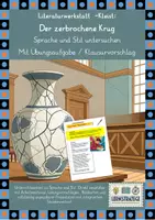 Vorschau - Stundenentwürfe - Literaturwerkstatt: Der zerbrochene Krug - Sprache und Stil - Deckblatt