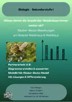 Vorschau - Arbeitsblätter - Räuber-Beute-Beziehung - Klasse 7/8 - Deckblatt