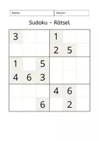 Vorschau - Arbeitsblätter - Sudoku Rätsel mit Lösungen - Seite 3