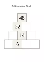 Vorschau - Arbeitsblätter - Zahlenpyramide - Rätsel mit Lösung und Erklärung - Seite 2