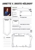 Vorschau - Arbeitsblätter - Steckbrief Annette von Droste-Hülshoff - Seite 1