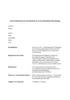 Vorschau - Stundenentwürfe - Unterrichtsentwurf (6. Klasse): Fabelmerkmale anwenden – Fink & Frosch (Wilhelm Busch) - Seite 1