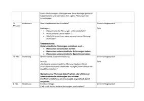 Vorschau - Stundenentwürfe - Teamarbeit und Konfliktmangement - 01 Meine Meinung - Deine Meinung - Seite 2