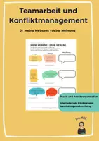 Vorschau - Stundenentwürfe - Teamarbeit und Konfliktmangement - 01 Meine Meinung - Deine Meinung - Deckblatt