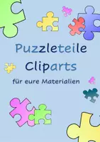 Vorschau - selbst erstellte Cliparts/Grafiken - 50+ Puzzleteile Cliparts für eure Materialien - Deckblatt