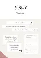 Vorschau - Arbeitsblätter - E-Mail - Vorwissen (1.Stunde) - Deckblatt