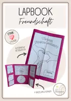 Vorschau - Mal- und Bastelvorlagen - Lapbook Freundschaft - Deckblatt