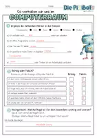 Vorschau - Arbeitsblätter - Computerraum Regeln | Die PixiBots | Arbeitsblatt, Merkblatt & Poster | Klasse 5 und 6 | 11 klare Regeln - Seite 3