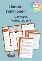 Vorschau - Spiele - Lineare Funktionen - Lernspiel - Deckblatt