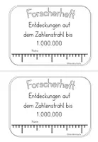 Vorschau - Arbeitsblätter - Forscherheft Zahlenstrahl bis 1 Million - Seite 2