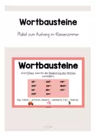 Vorschau - Poster - Wortbausteine Plakat - Deckblatt