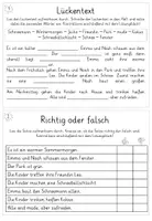 Vorschau - Arbeitsblätter - Der Winter: Lesetext "Winterspaß im Park" (inklusive Übungen und Lösungen) - Seite 2