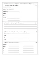 Vorschau - Test - Probe/Leistungsnachweis über Wortarten - Seite 1
