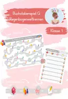 Vorschau - Arbeitsblätter - Buchstabenspiel G - Regenbogenwettrennen Klasse 1 - Deckblatt