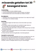 Voorbeeld - Missende getallen tot 30 valentijn bewegend leren - Pagina 1
