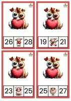 Voorbeeld - Missende getallen tot 30 valentijn bewegend leren - Voorblad