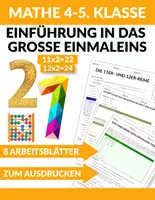 Vorschau - Arbeitsblätter - Einführung in das große Einmaleins - Mathematik (4-5. Klasse) - Deckblatt