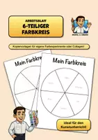 Vorschau - Arbeitsblätter - FREEBIE: kostenloser 6-teiliger Farbkreis (PDF) - Deckblatt