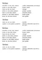 Aperçu - Feuilles d'exercices - Latin - Bataille Navale 9 verbes - avec corrigé - Page 1