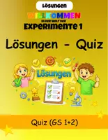 Vorschau - Arbeitsblätter - Lösungen zum Quiz – MINT- Bereiche - Deckblatt