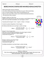 Vorschau - Arbeitsblätter - Wahrscheinlichkeitsrechnung - Mathematik (9. Klasse) - Seite 2