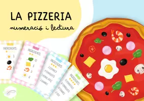 Vista previa - Juegos / Gamificación - LA PIZZERIA: NUMERACIÓ 0-10 I LECTURA DE PARAULES - Portada