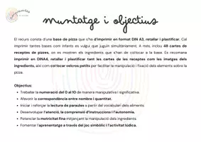 Vista previa - Juegos / Gamificación - LA PIZZERIA: NUMERACIÓ 0-10 I LECTURA DE PARAULES - página 2