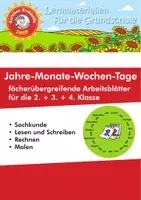 Vorschau - Arbeitsblätter - Jahr-Monate-Wochen-Tage - fächerübergreifende Arbeitsblätter - Karlchen Krabbelfix - Deckblatt