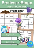 Vorschau - Spiele - Erstleser Bingo - Frühblüher (Klasse 1 und 2) - Deckblatt
