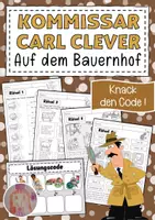 Vorschau - Mal- und Bastelvorlagen - Escape Rooms Kommissar Carl Clever - Seite 1