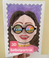 Vorschau - Arbeitsblätter - 3D-Selbstporträt mit Brille - Deckblatt