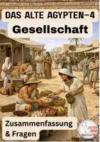 Vorschau - Test - Das Alte Ägypten–4: Gesellschaft | Zusammenfassung & Fragen - Deckblatt