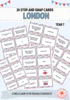 Vorschau - Aufgabenkarten - Stop and Swap Cards: London - Deckblatt