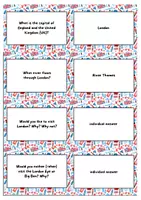 Vorschau - Aufgabenkarten - Stop and Swap Cards: London - Seite 1