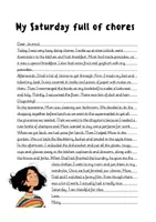 Vorschau - Unterrichtsreihen - My Saturday full of Chores: Reading and Writing (English) - Seite 1