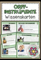 Vorschau - Merkblätter - ORFF-INSTRUMENTE – Wissenskarten - Deckblatt